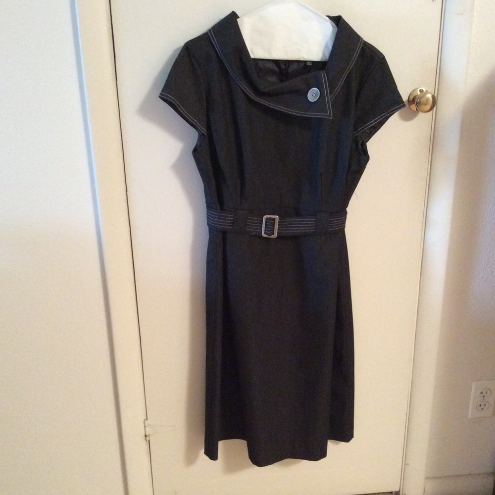Sandra Darren ModCloth Fold-over Collar Dress